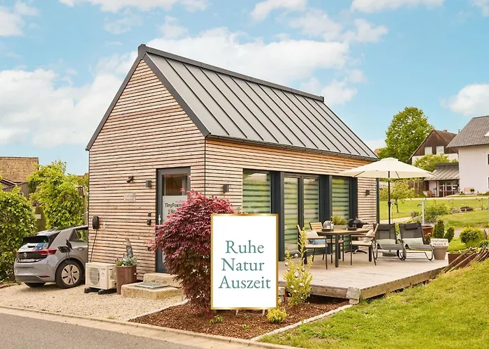 Фото Вилла Stilvolles Design-Tiny-House Mit Terrasse & Hund Fuchsmuhl