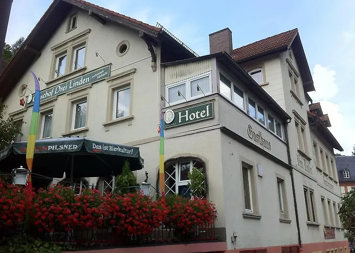 Gasthof Drei Linden Otel Bad Berneck im Fichtelgebirge fotoğrafı